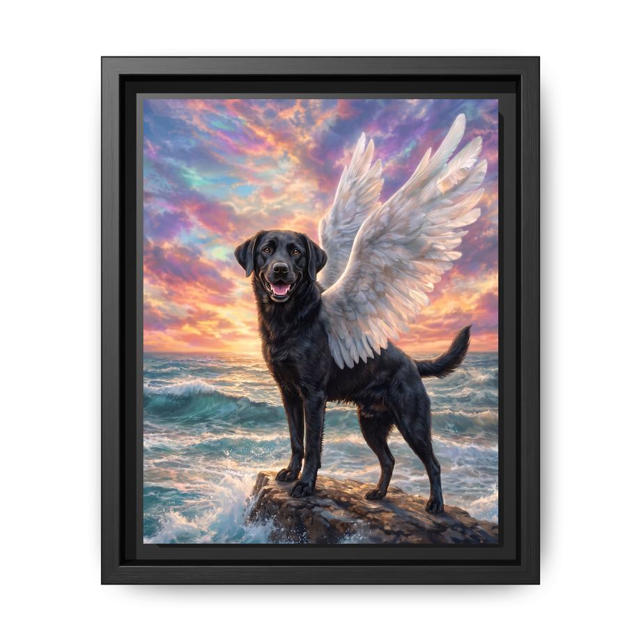 Canvas Framed 8x10 Black