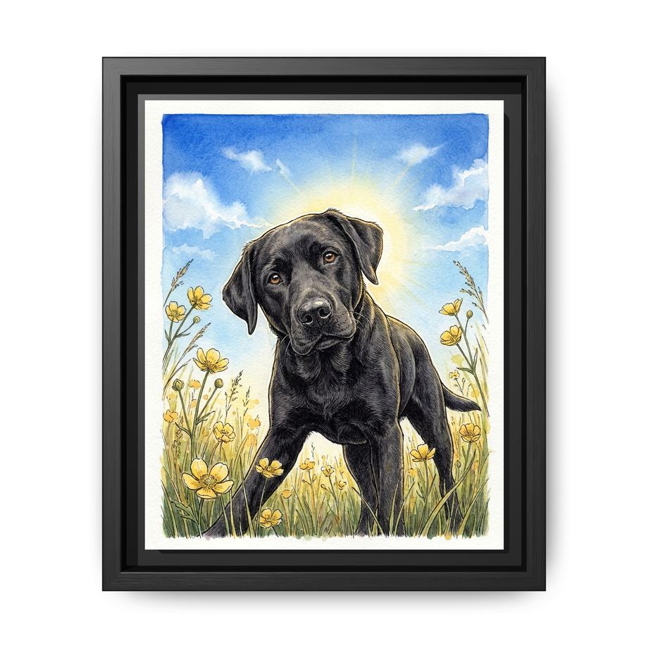 Canvas Framed 8x10 Black