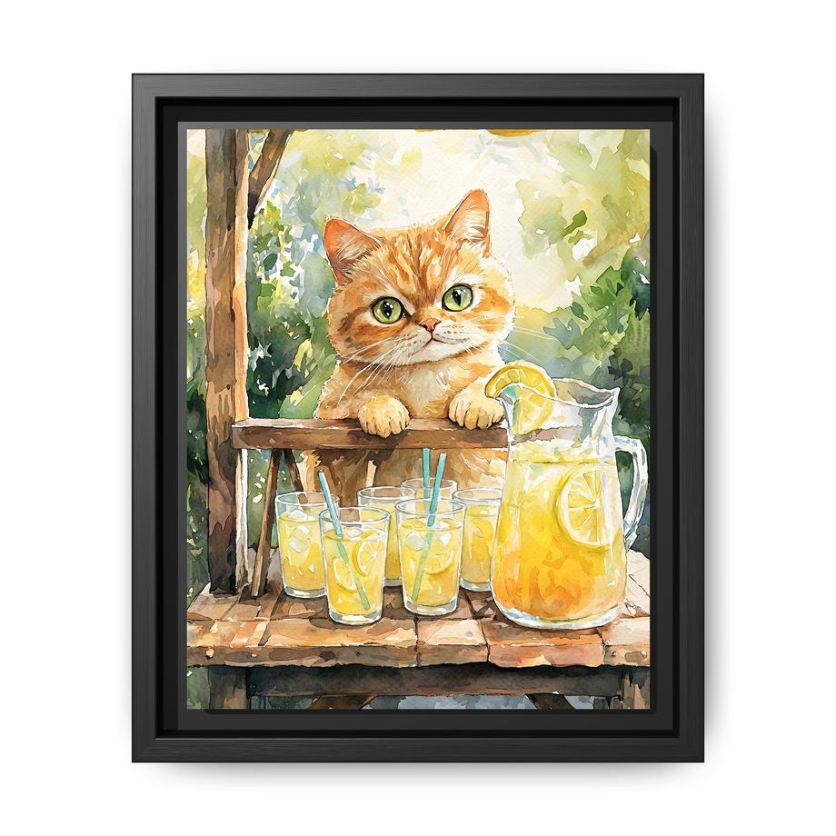 Canvas Framed 8x10 Black