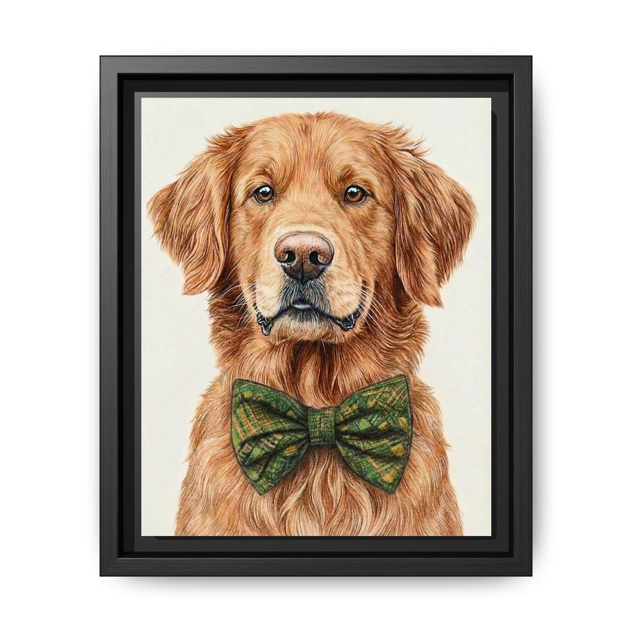 Canvas Framed 8x10 Black