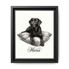 Canvas Framed 8x10 Black