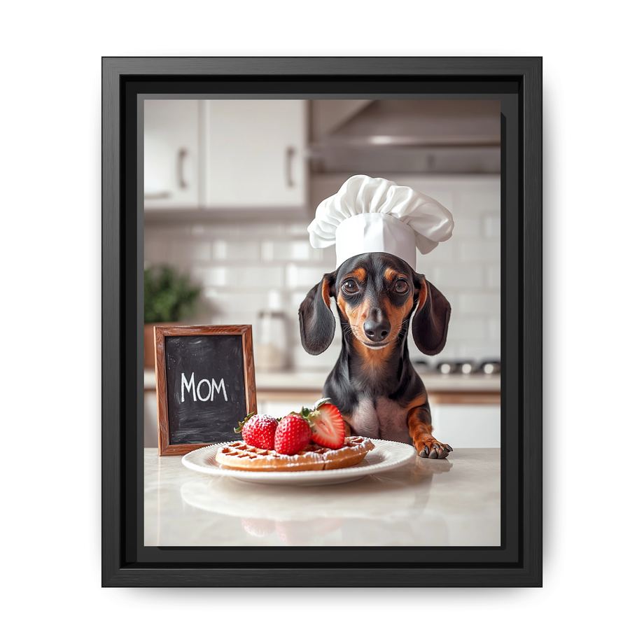 Canvas Framed 8x10 Black