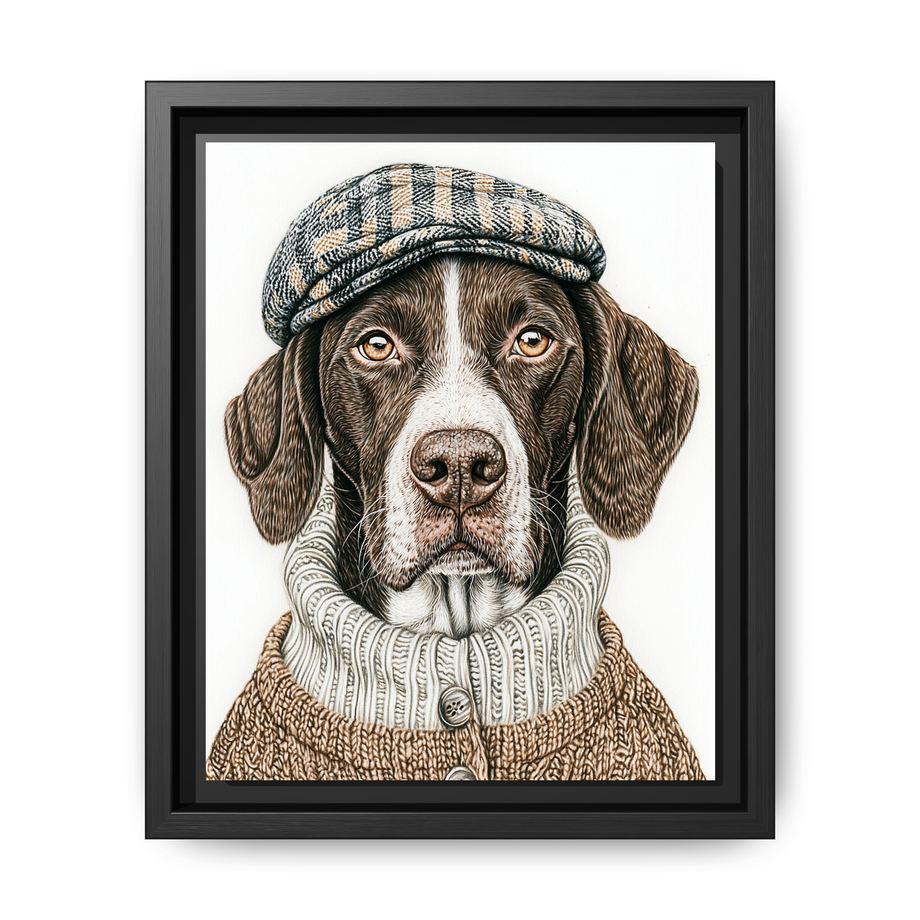 Canvas Framed 8x10 Black