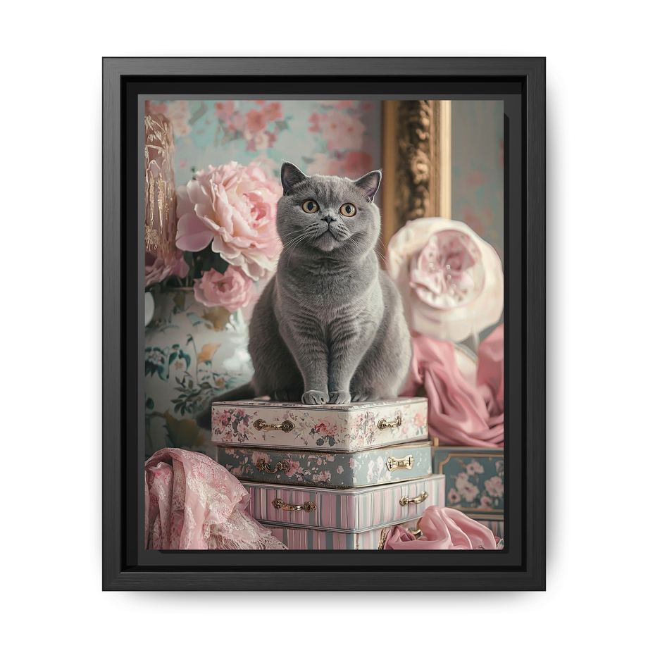 Canvas Framed 8x10 Black