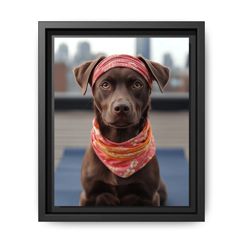 Canvas Framed 8x10 Black