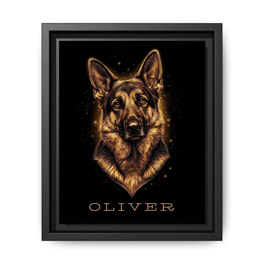 Canvas Framed 8x10 Black