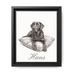 Canvas Framed 8x10 Black