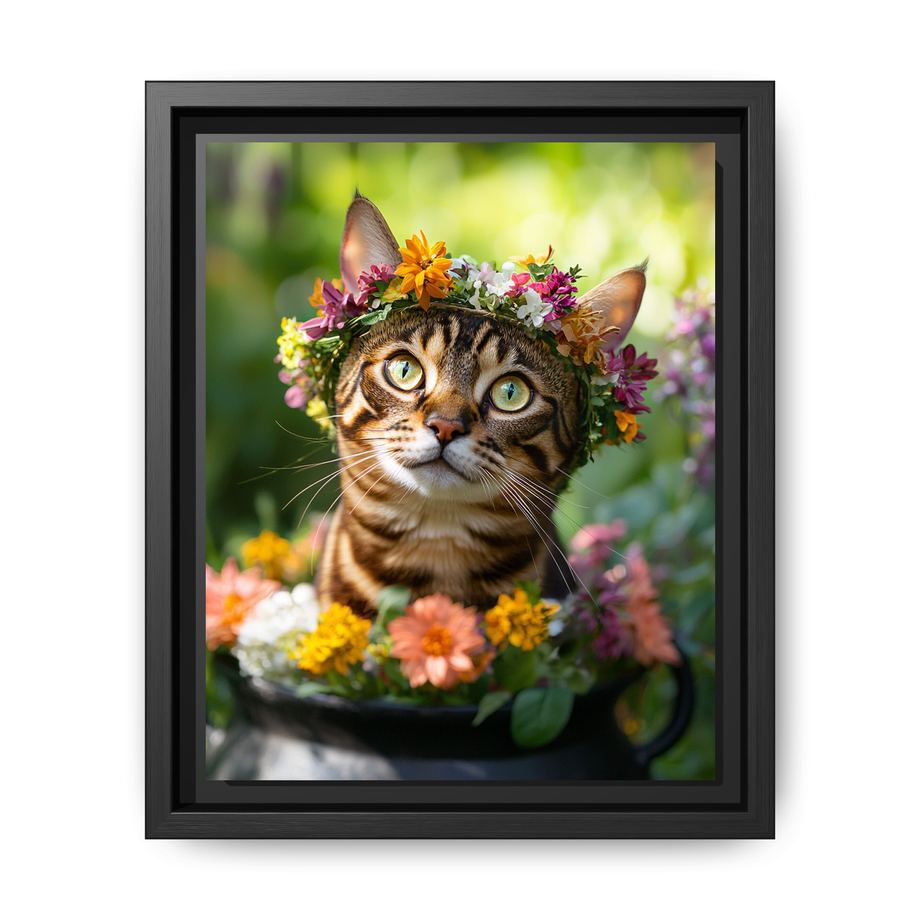 Canvas Framed 8x10 Black