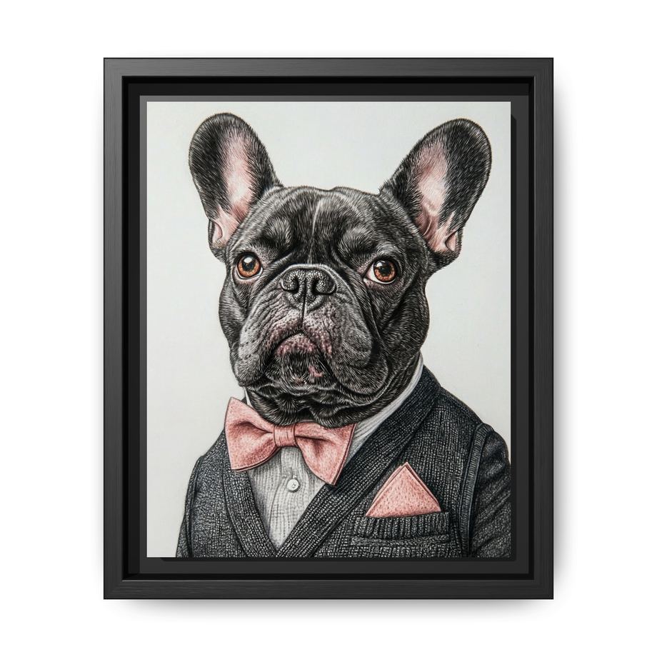 Canvas Framed 8x10 Black