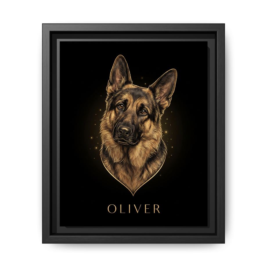 Canvas Framed 8x10 Black