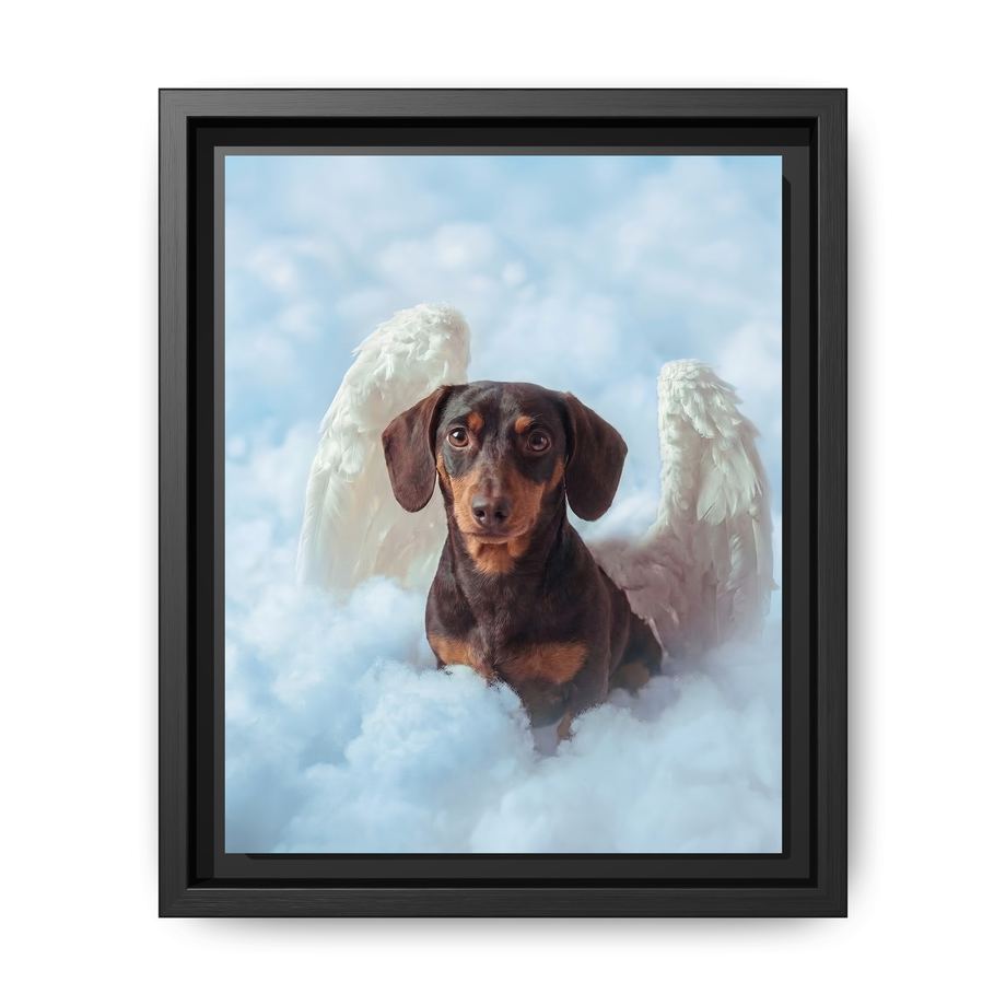 Canvas Framed 8x10 Black