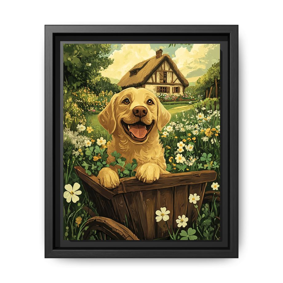 Canvas Framed 8x10 Black