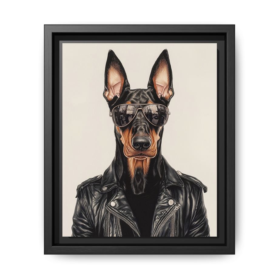 Canvas Framed 8x10 Black