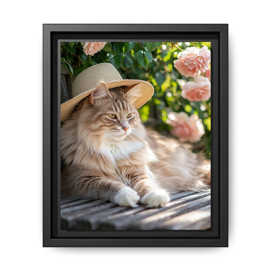 Canvas Framed 8x10 Black