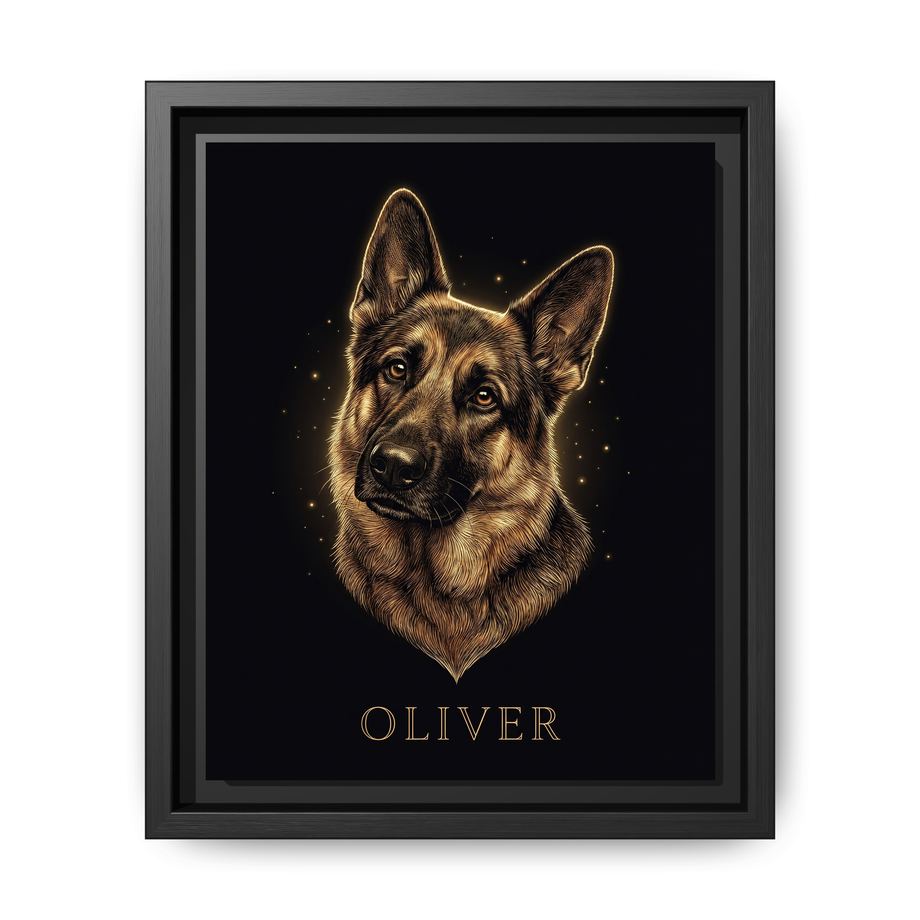 Canvas Framed 8x10 Black