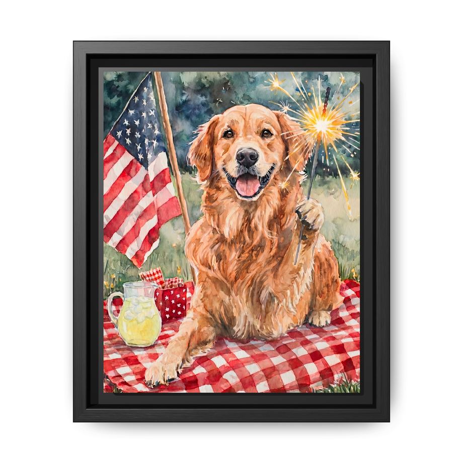 Canvas Framed 8x10 Black