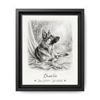 Canvas Framed 8x10 Black