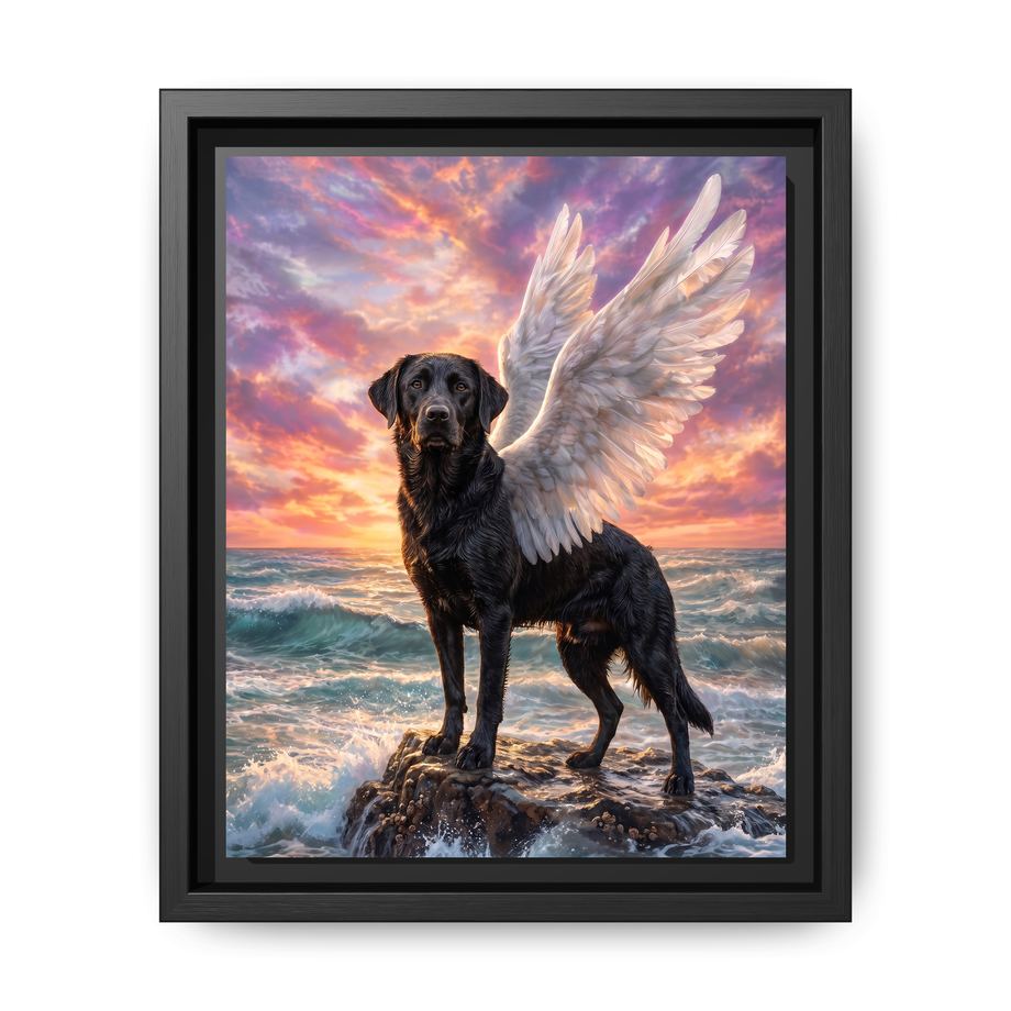 Canvas Framed 8x10 Black