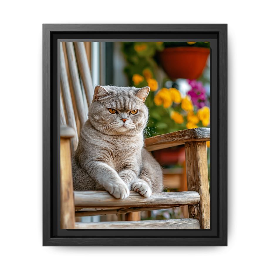 Canvas Framed 8x10 Black