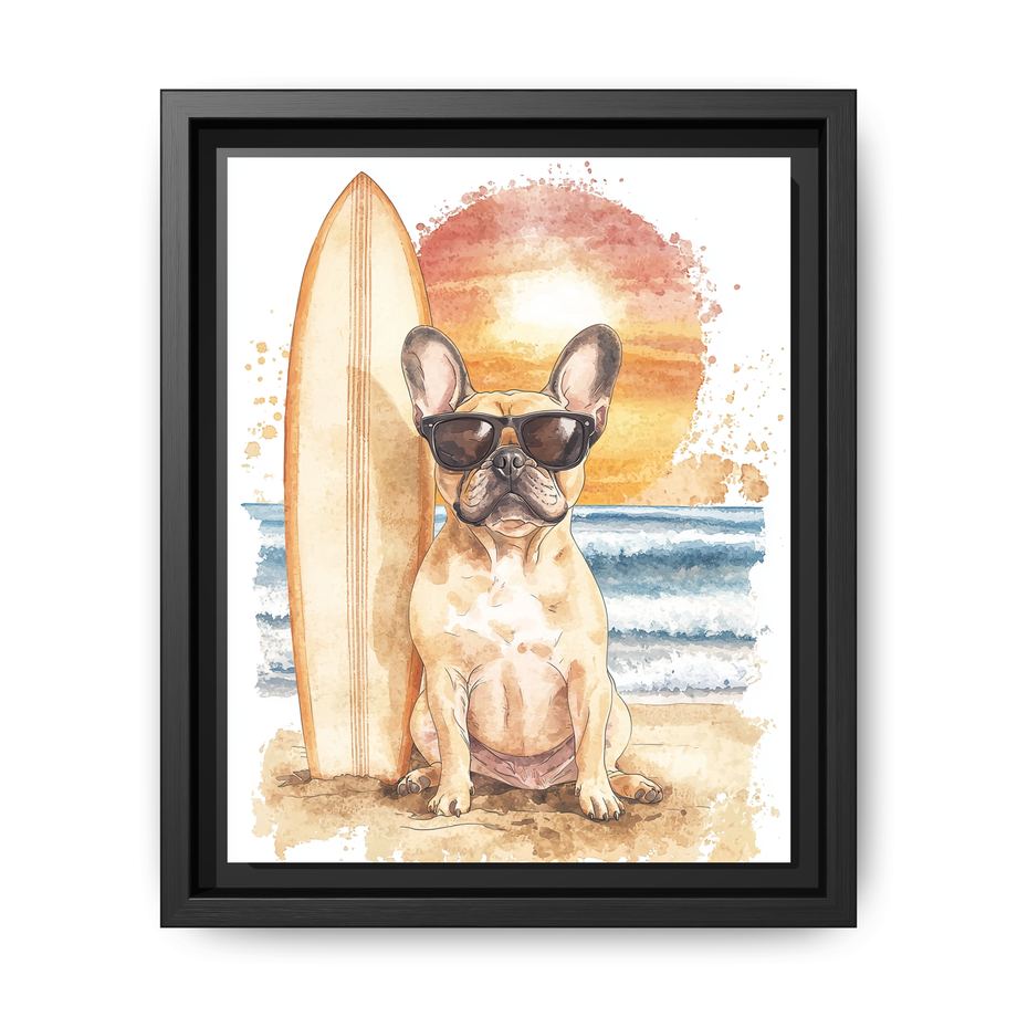 Canvas Framed 8x10 Black