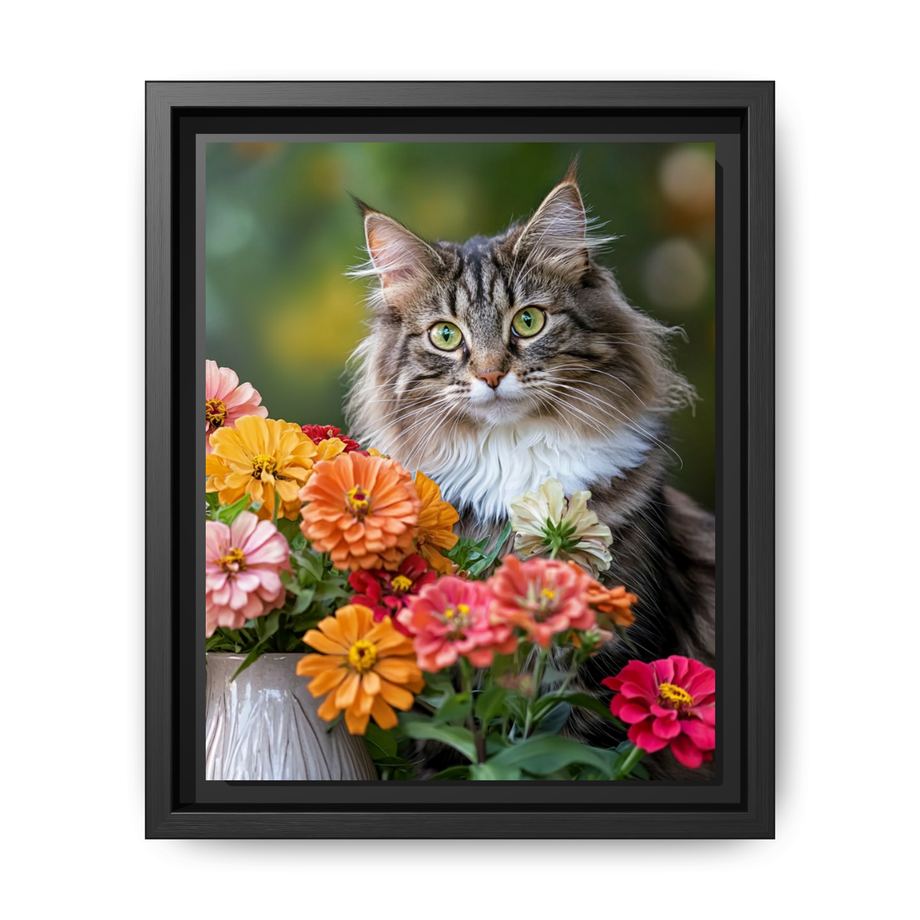 Canvas Framed 8x10 Black