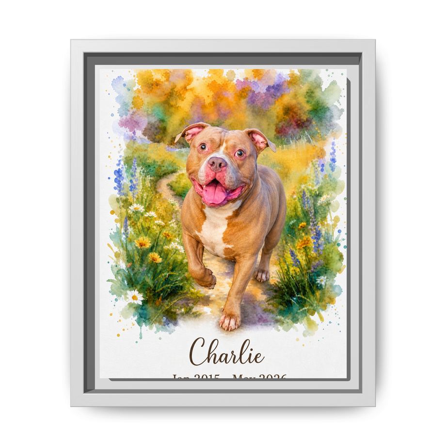 Framed 8x10 White front