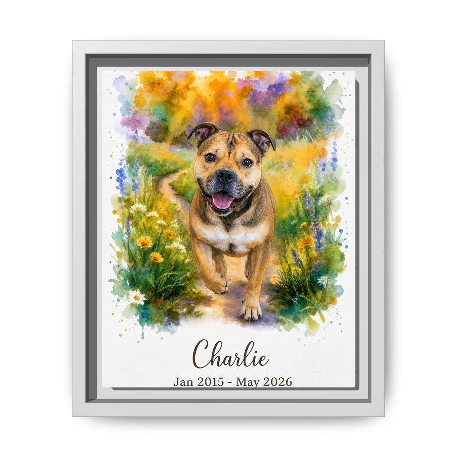 Framed 8x10 White front