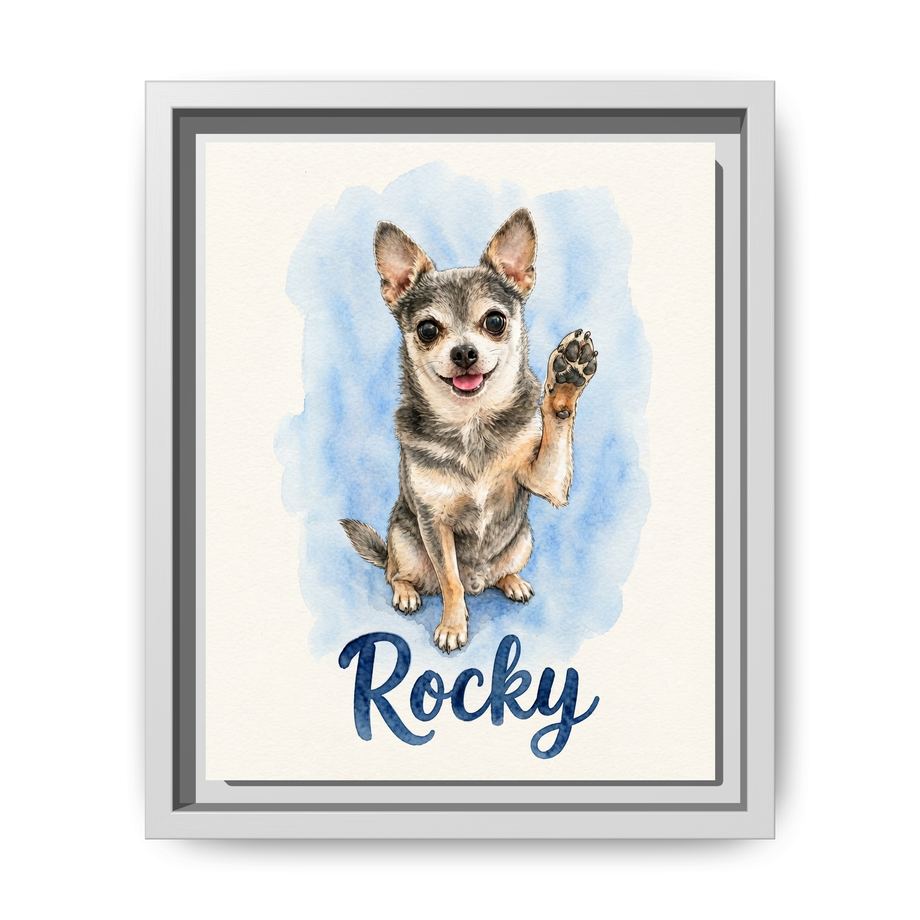 Framed 8x10 White front