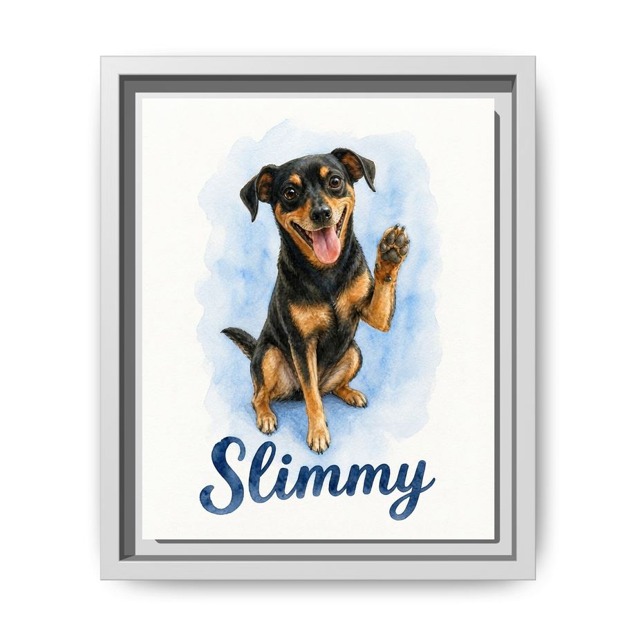 Framed 8x10 White front