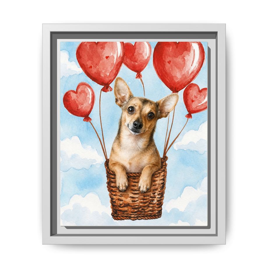Framed 8x10 White front