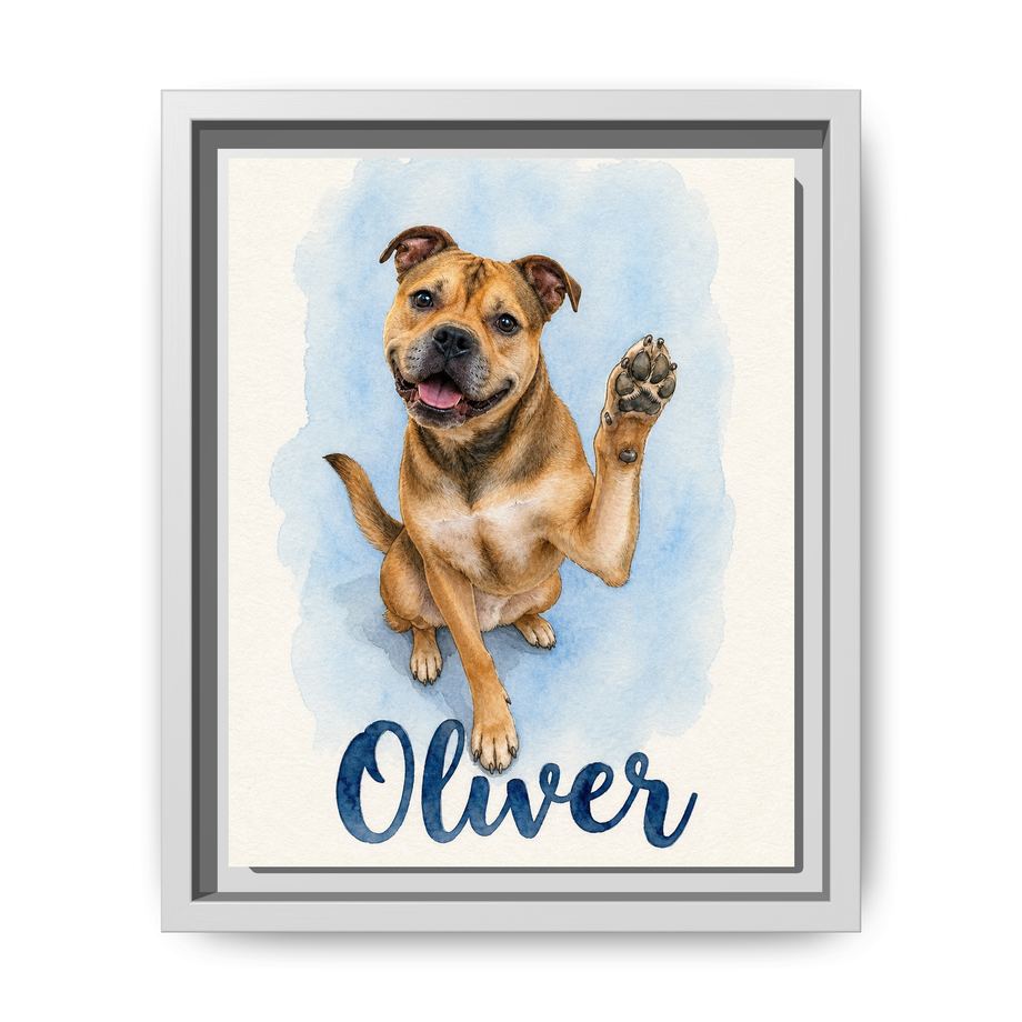Framed 8x10 White front