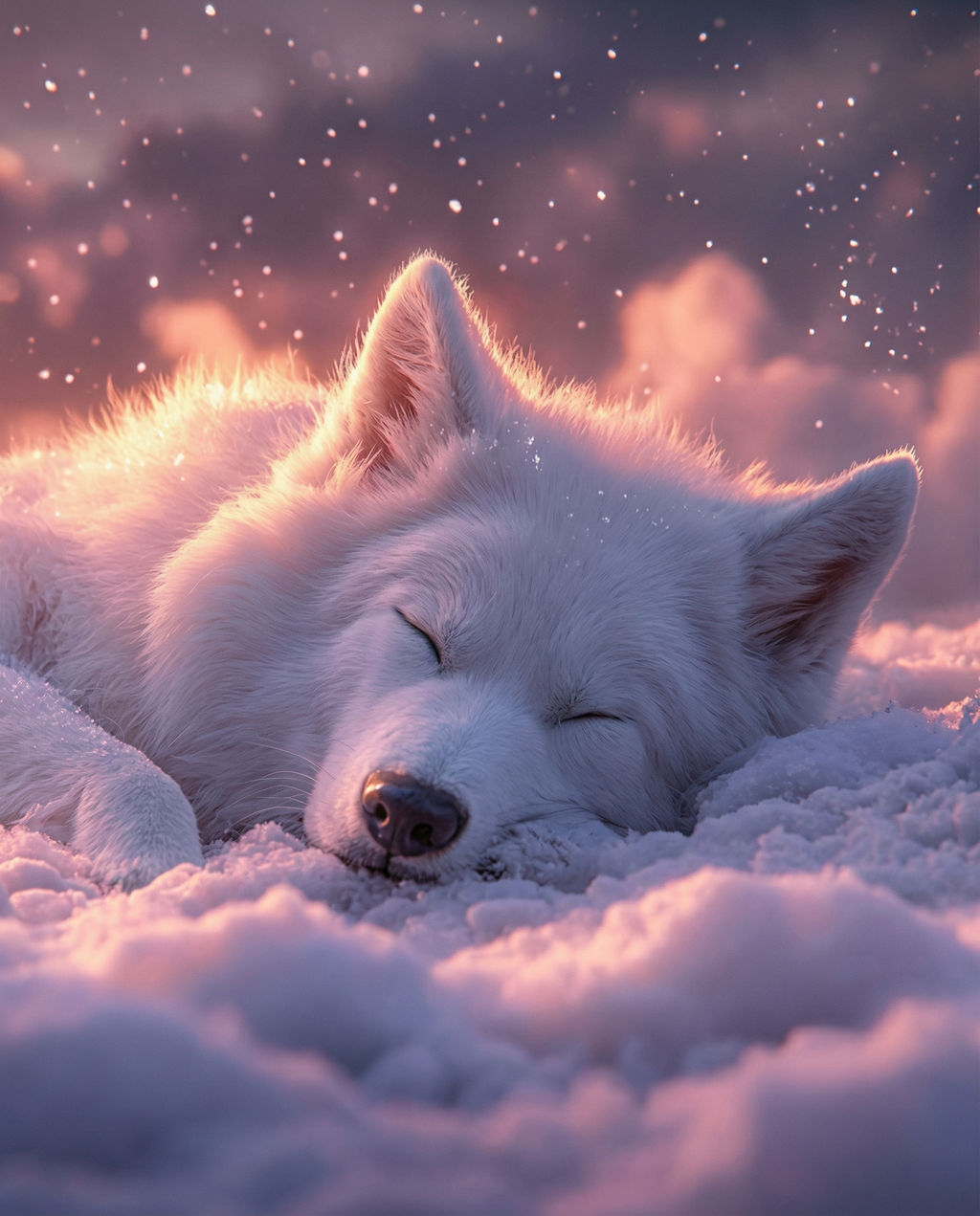Snowy Sunset Dreams