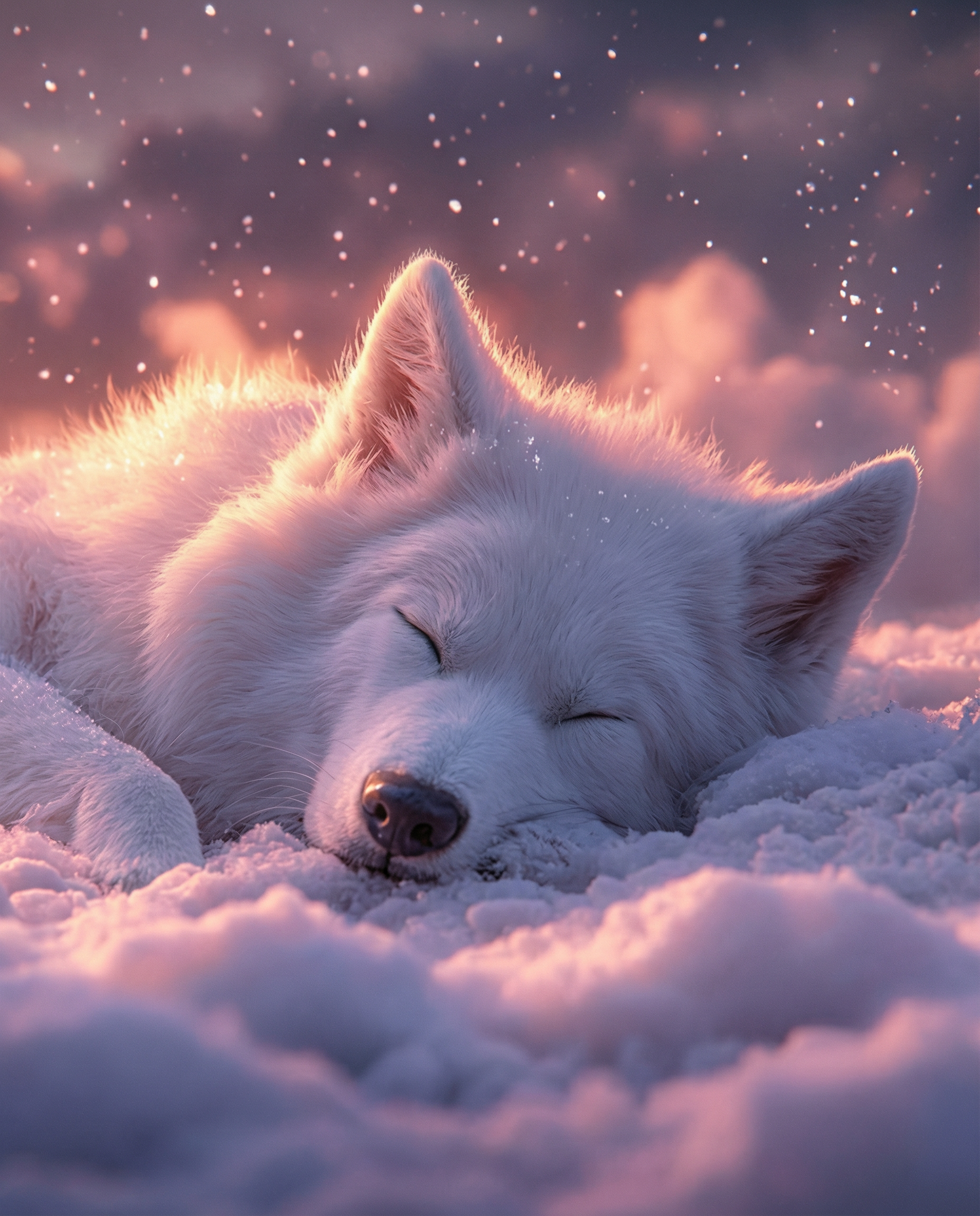 Snowy Sunset Dreams
