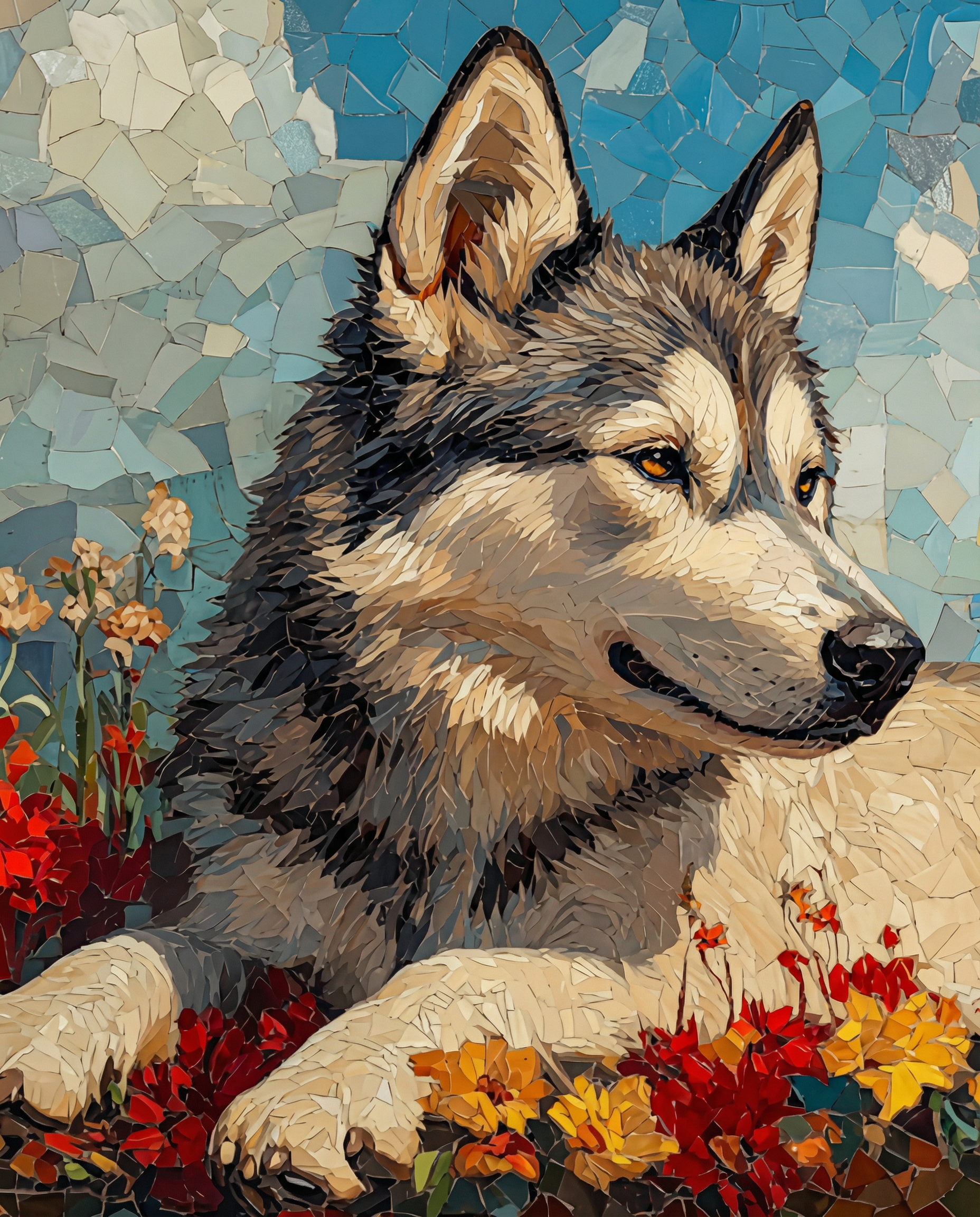 Floral Mosaic Majesty