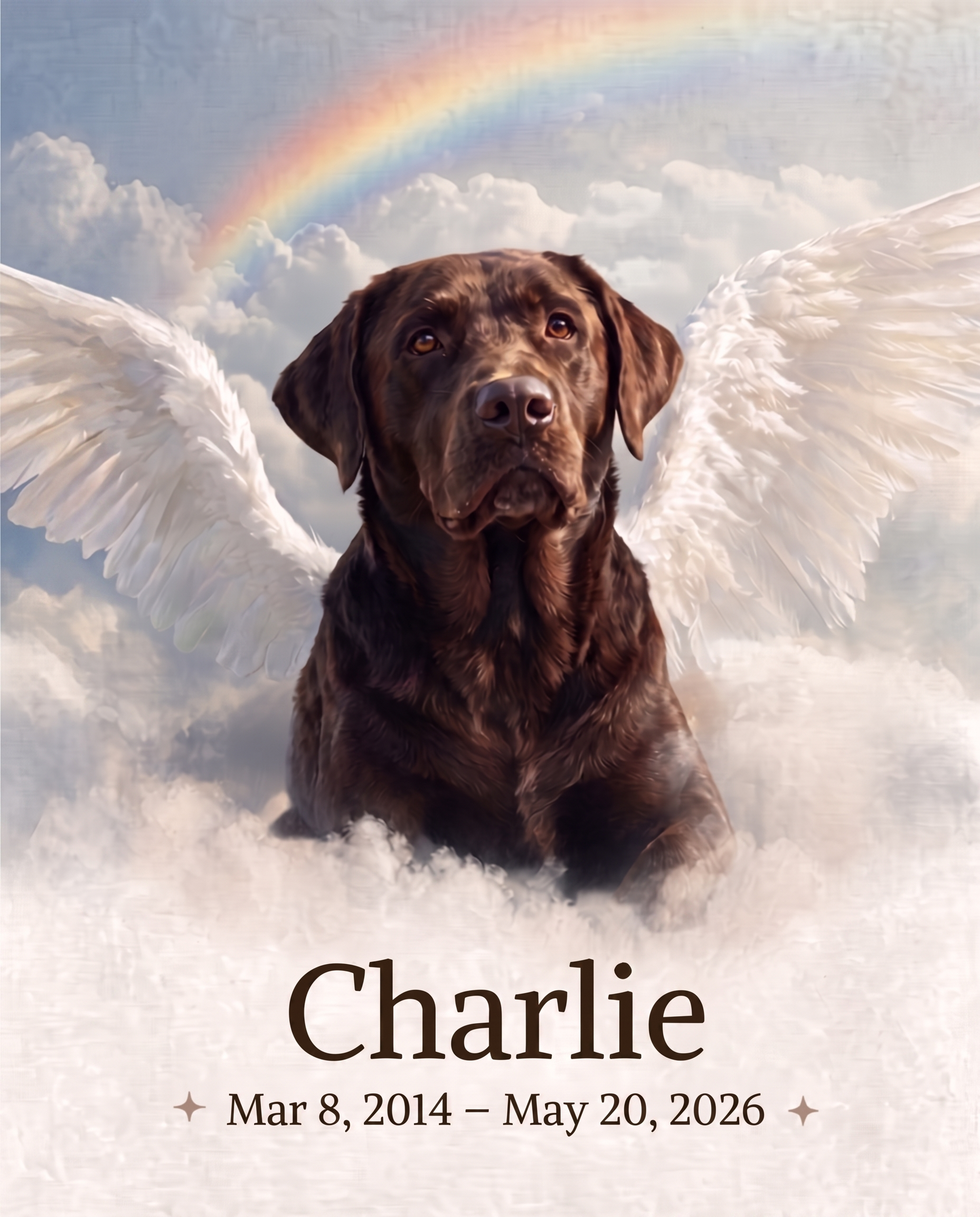Watching Above Custom Canvas Print