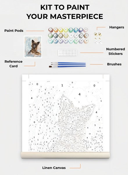 Custom Paint By Numbers Kit