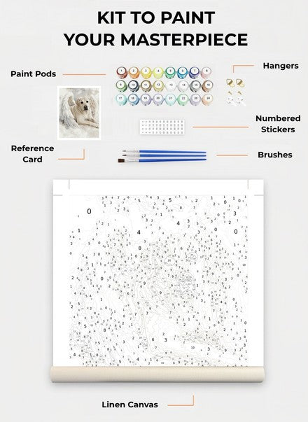 Custom Paint By Numbers Kit