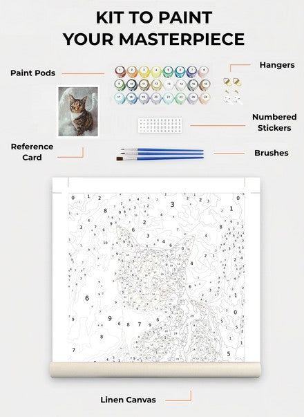 Custom Paint By Numbers Kit
