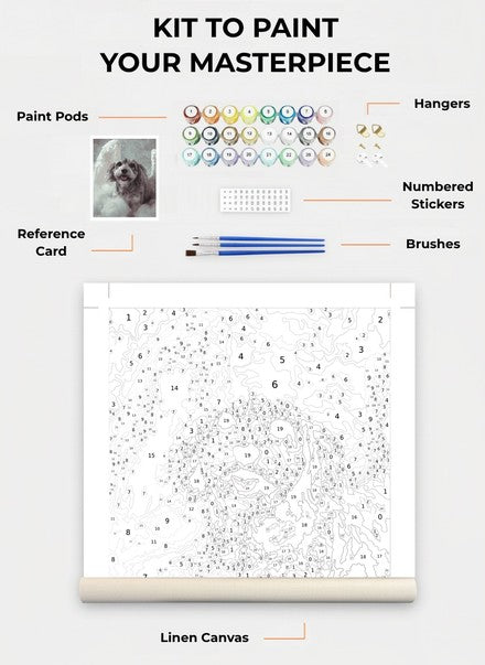 Custom Paint By Numbers Kit