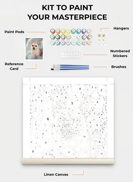 Custom Paint By Numbers Kit