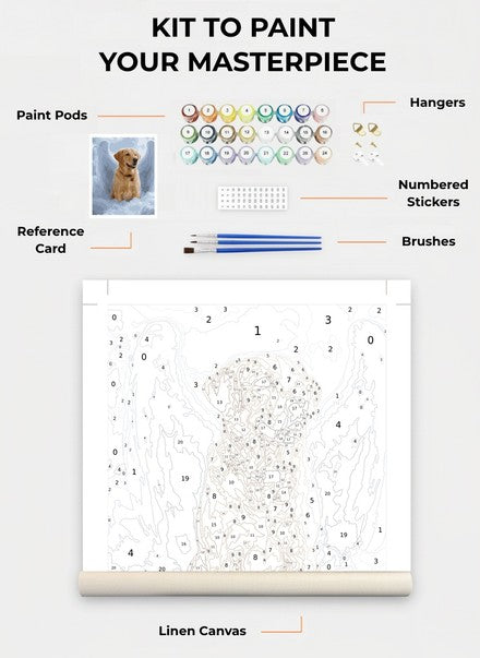Custom Paint By Numbers Kit