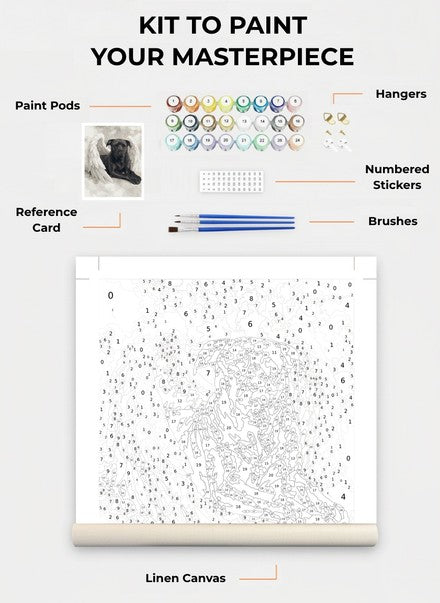 Custom Paint By Numbers Kit