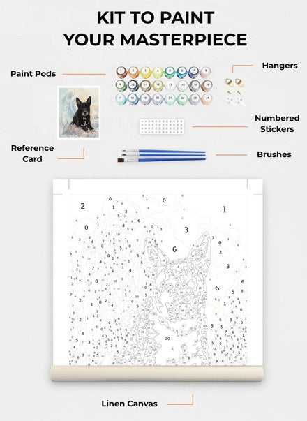 Custom Paint By Numbers Kit