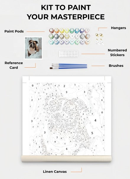 Custom Paint By Numbers Kit