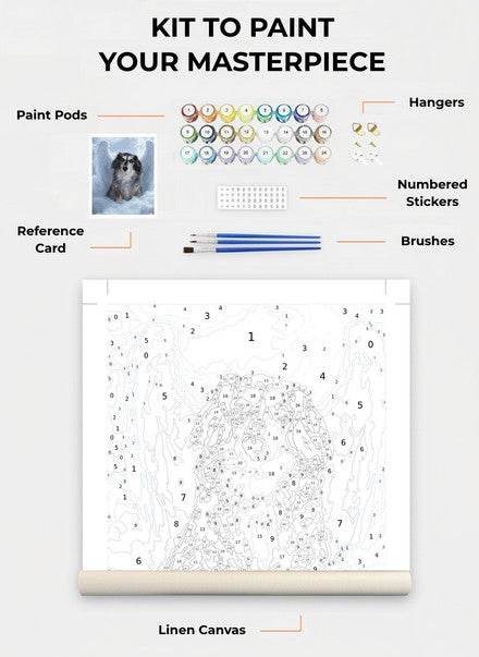 Custom Paint By Numbers Kit