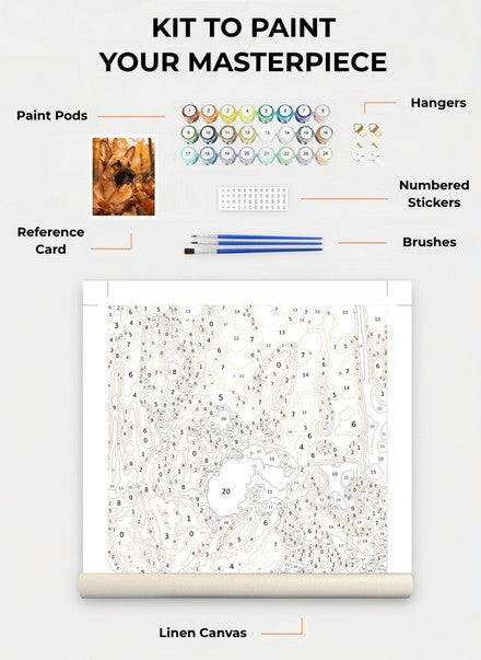 Custom Paint By Numbers Kit