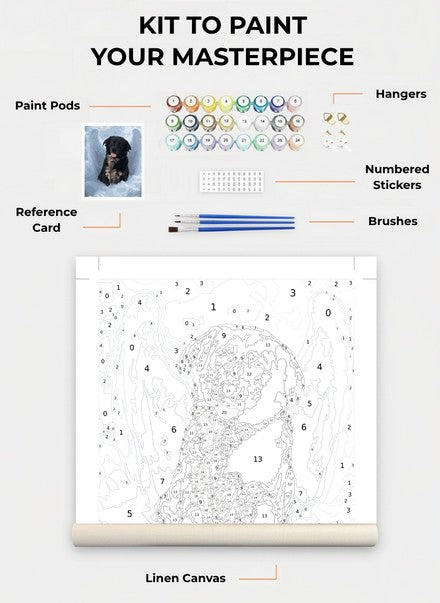 Custom Paint By Numbers Kit