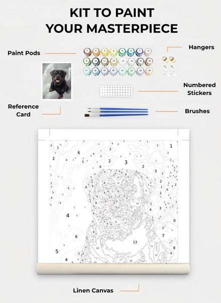 Custom Paint By Numbers Kit