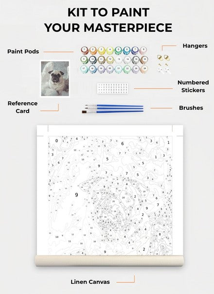 Custom Paint By Numbers Kit