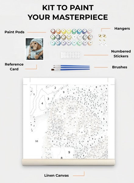 Custom Paint By Numbers Kit
